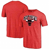 Chicago Bulls Red Hometown Collection Chi Town Fanatics Branded Tri-Blend T-Shirt